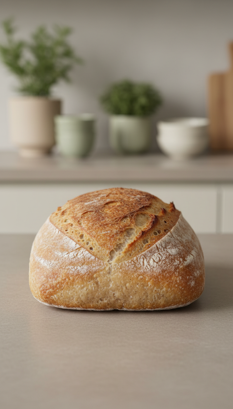 Freshly Baked Artisan Bread Loaf